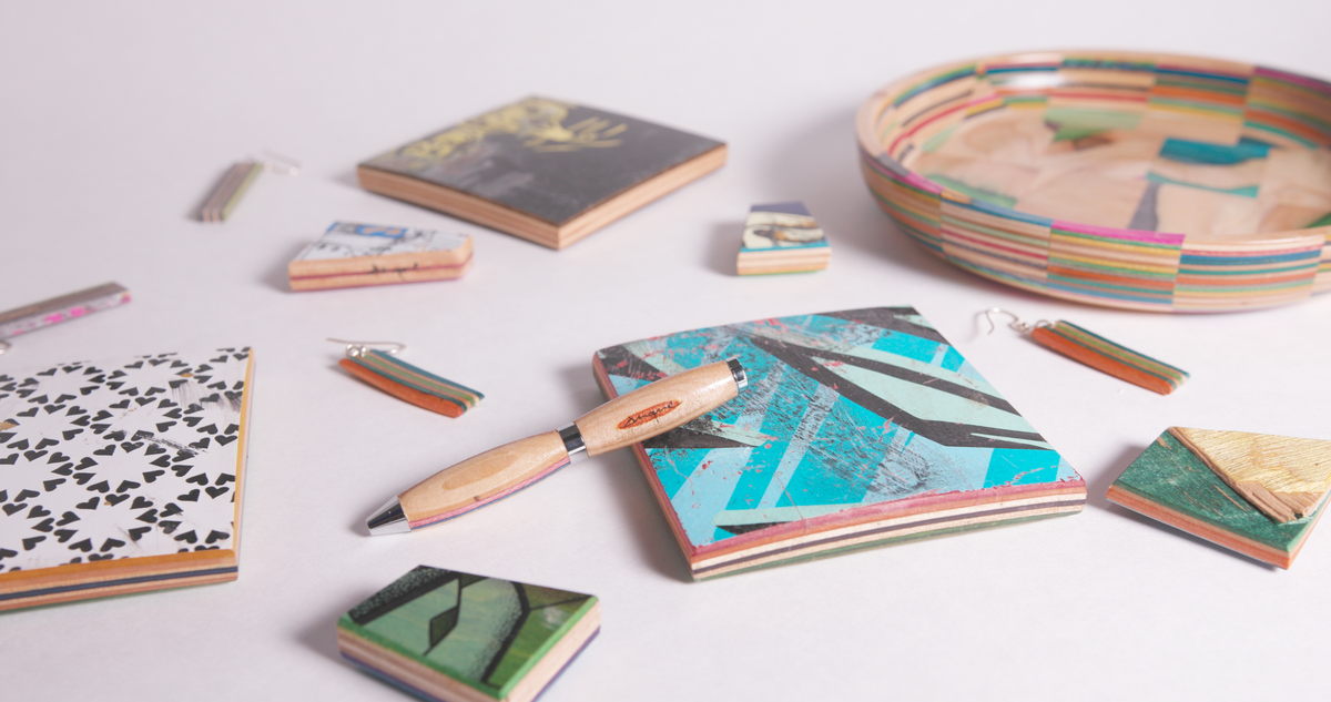 Steve Duque Makes Art from Broken Skateboards